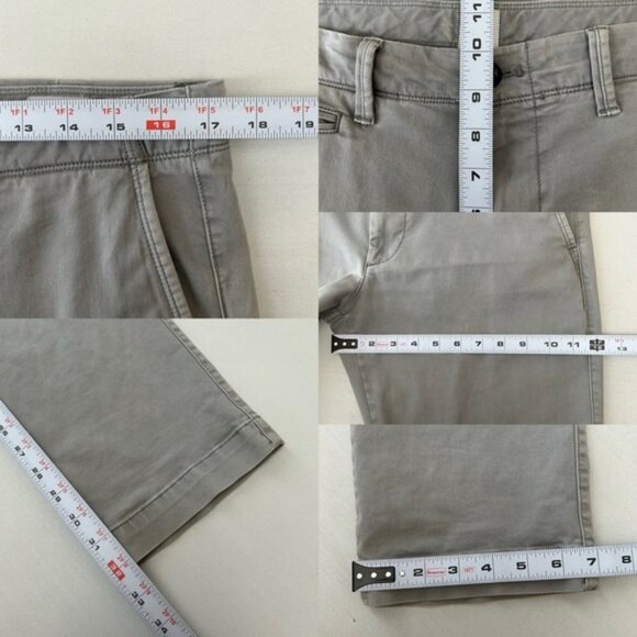 GAP Men's Pants Slim Fit Chinos Casual Vintage Washed Light Gray Size 32 - Picture 11 of 13